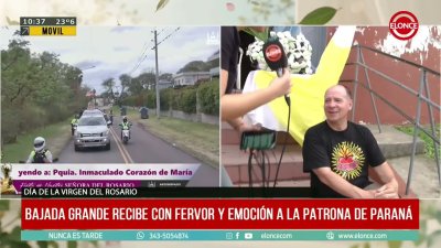 Fe y devoci&oacute;n en la tradicional caravana de la Virgen en Paran&aacute;